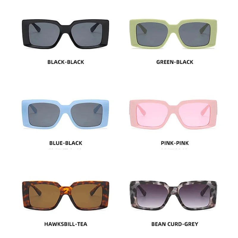 Leopard Spot Square Sunglasses | Lightweight Designer - Style Frames - HalleBeauty